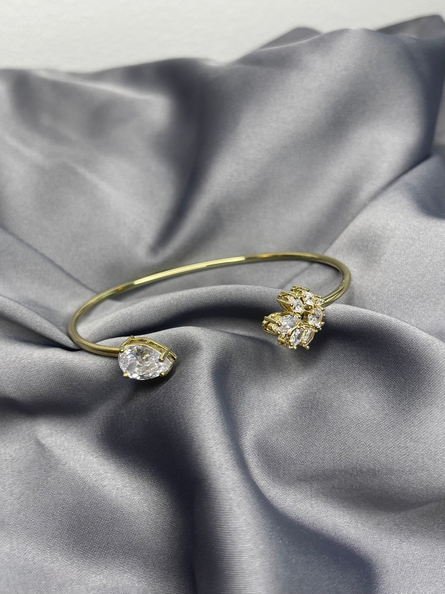 Armband crystal drop - guld